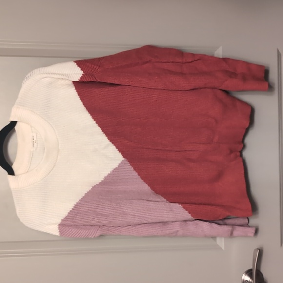 NWOT Sophie Rue Rust, Lilac, and Cream Knit Sweater Colorblock Stitch Fix - Picture 2 of 7